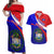 Belize Independence Day Couples Matching Off Shoulder Maxi Dress and Hawaiian Shirt Coat Of Arms Curve Style - Wonder Print Shop