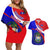 Belize Independence Day Couples Matching Off Shoulder Short Dress and Hawaiian Shirt Coat Of Arms Curve Style - Wonder Print Shop