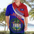 Belize Independence Day Hawaiian Shirt Coat Of Arms Curve Style - Wonder Print Shop