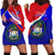 Belize Independence Day Hoodie Dress Coat Of Arms Curve Style - Wonder Print Shop