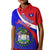 Belize Independence Day Kid Polo Shirt Coat Of Arms Curve Style - Wonder Print Shop