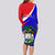 Belize Independence Day Long Sleeve Bodycon Dress Coat Of Arms Curve Style - Wonder Print Shop