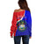 Belize Independence Day Off Shoulder Sweater Coat Of Arms Curve Style - Wonder Print Shop