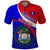 Belize Independence Day Polo Shirt Coat Of Arms Curve Style - Wonder Print Shop