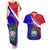 Personalised Belize Independence Day Couples Matching Tank Maxi Dress and Hawaiian Shirt Coat Of Arms Curve Style - Wonder Print Shop