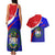 Personalised Belize Independence Day Couples Matching Tank Maxi Dress and Hawaiian Shirt Coat Of Arms Curve Style - Wonder Print Shop