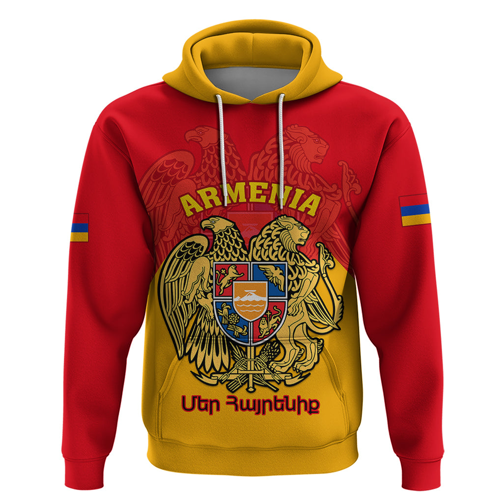 Armenia Independence Day Hoodie Armenian Coat Of Arms 32st Anniversary - Wonder Print Shop