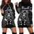 New Zealand Aotearoa Rugby Hoodie Dress NZ Tiki With Maori Fern World Cup Black Version - Wonder Print Shop