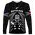 New Zealand Aotearoa Rugby Long Sleeve Shirt NZ Tiki With Maori Fern World Cup Black Version - Wonder Print Shop