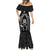 New Zealand Aotearoa Rugby Mermaid Dress NZ Tiki With Maori Fern World Cup Black Version - Wonder Print Shop