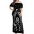 New Zealand Aotearoa Rugby Off Shoulder Maxi Dress NZ Tiki With Maori Fern World Cup Black Version - Wonder Print Shop