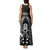 New Zealand Aotearoa Rugby Tank Maxi Dress NZ Tiki With Maori Fern World Cup Black Version - Wonder Print Shop