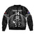 Custom New Zealand Aotearoa Rugby Bomber Jacket NZ Tiki With Maori Fern World Cup Black Version - Wonder Print Shop