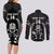 Custom New Zealand Aotearoa Rugby Couples Matching Long Sleeve Bodycon Dress and Long Sleeve Button Shirts NZ Tiki With Maori Fern World Cup Black Version - Wonder Print Shop