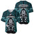 New Zealand Aotearoa Rugby Baseball Jersey NZ Tiki With Maori Fern World Cup Turquoise Version - Wonder Print Shop