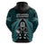 New Zealand Aotearoa Rugby Hoodie NZ Tiki With Maori Fern World Cup Turquoise Version - Wonder Print Shop