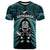 New Zealand Aotearoa Rugby T Shirt NZ Tiki With Maori Fern World Cup Turquoise Version - Wonder Print Shop