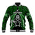 New Zealand Aotearoa Rugby Baseball Jacket NZ Tiki With Maori Fern World Cup Green Version - Wonder Print Shop