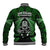 New Zealand Aotearoa Rugby Baseball Jacket NZ Tiki With Maori Fern World Cup Green Version - Wonder Print Shop