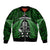 New Zealand Aotearoa Rugby Bomber Jacket NZ Tiki With Maori Fern World Cup Green Version - Wonder Print Shop