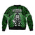 New Zealand Aotearoa Rugby Bomber Jacket NZ Tiki With Maori Fern World Cup Green Version - Wonder Print Shop