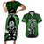 New Zealand Aotearoa Rugby Couples Matching Short Sleeve Bodycon Dress and Hawaiian Shirt NZ Tiki With Maori Fern World Cup Green Version - Wonder Print Shop