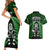 New Zealand Aotearoa Rugby Couples Matching Short Sleeve Bodycon Dress and Hawaiian Shirt NZ Tiki With Maori Fern World Cup Green Version - Wonder Print Shop