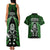 New Zealand Aotearoa Rugby Couples Matching Tank Maxi Dress and Hawaiian Shirt NZ Tiki With Maori Fern World Cup Green Version - Wonder Print Shop