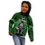 New Zealand Aotearoa Rugby Kid Hoodie NZ Tiki With Maori Fern World Cup Green Version - Wonder Print Shop