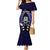 New Zealand Aotearoa Rugby Mermaid Dress NZ Tiki With Maori Fern World Cup Blue Version - Wonder Print Shop