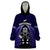 New Zealand Aotearoa Rugby Wearable Blanket Hoodie NZ Tiki With Maori Fern World Cup Blue Version - Wonder Print Shop