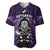 New Zealand Aotearoa Rugby Baseball Jersey NZ Tiki With Maori Fern World Cup Purple Version - Wonder Print Shop