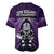 New Zealand Aotearoa Rugby Baseball Jersey NZ Tiki With Maori Fern World Cup Purple Version - Wonder Print Shop