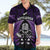 New Zealand Aotearoa Rugby Hawaiian Shirt NZ Tiki With Maori Fern World Cup Purple Version - Wonder Print Shop