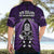 New Zealand Aotearoa Rugby Hawaiian Shirt NZ Tiki With Maori Fern World Cup Purple Version - Wonder Print Shop