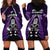 New Zealand Aotearoa Rugby Hoodie Dress NZ Tiki With Maori Fern World Cup Purple Version - Wonder Print Shop