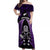 New Zealand Aotearoa Rugby Off Shoulder Maxi Dress NZ Tiki With Maori Fern World Cup Purple Version - Wonder Print Shop