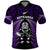 New Zealand Aotearoa Rugby Polo Shirt NZ Tiki With Maori Fern World Cup Purple Version - Wonder Print Shop