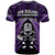 New Zealand Aotearoa Rugby T Shirt NZ Tiki With Maori Fern World Cup Purple Version - Wonder Print Shop