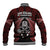 New Zealand Aotearoa Rugby Baseball Jacket NZ Tiki With Maori Fern World Cup Red Version - Wonder Print Shop