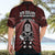 New Zealand Aotearoa Rugby Hawaiian Shirt NZ Tiki With Maori Fern World Cup Red Version - Wonder Print Shop