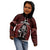 New Zealand Aotearoa Rugby Kid Hoodie NZ Tiki With Maori Fern World Cup Red Version - Wonder Print Shop