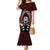 New Zealand Aotearoa Rugby Mermaid Dress NZ Tiki With Maori Fern World Cup Red Version - Wonder Print Shop