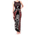 New Zealand Aotearoa Rugby Tank Maxi Dress NZ Tiki With Maori Fern World Cup Red Version - Wonder Print Shop