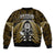 New Zealand Aotearoa Rugby Bomber Jacket NZ Tiki With Maori Fern World Cup Gold Version - Wonder Print Shop