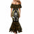 New Zealand Aotearoa Rugby Mermaid Dress NZ Tiki With Maori Fern World Cup Gold Version - Wonder Print Shop