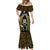 New Zealand Aotearoa Rugby Mermaid Dress NZ Tiki With Maori Fern World Cup Gold Version - Wonder Print Shop