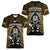 New Zealand Aotearoa Rugby Women V Neck T Shirt NZ Tiki With Maori Fern World Cup Gold Version - Wonder Print Shop