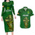 Ireland Rugby Couples Matching Long Sleeve Bodycon Dress and Hawaiian Shirt 2023 Word Cup Celtic Cross Go Champions Irish - Wonder Print Shop