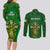 Ireland Rugby Couples Matching Long Sleeve Bodycon Dress and Long Sleeve Button Shirts 2023 Word Cup Celtic Cross Go Champions Irish - Wonder Print Shop